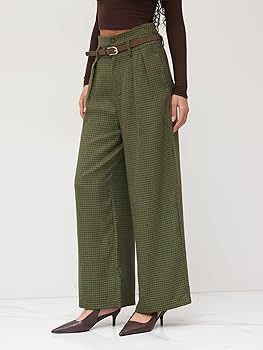 パンツ MEDI HOUNDSTOOTH STRAIGHT PANTS _9774266084.jpg